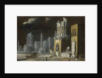 Fantastic Ruins with Saint Augustine and the Child, 1623 by François de Nomé
