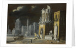 Fantastic Ruins with Saint Augustine and the Child, 1623 by François de Nomé
