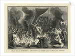 Widow Burning in India, 1728 by Bernard Picart
