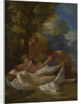 Nymph with Satyrs, ca 1627 by Nicolas Poussin
