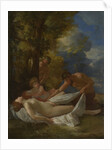 Nymph with Satyrs, ca 1627 by Nicolas Poussin