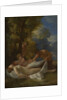 Nymph with Satyrs, ca 1627 by Nicolas Poussin