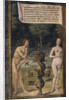 Adam and Eve (from Lettres bâtardes), ca 1490-1510 by Jean Poyet