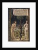 Adam and Eve (from Lettres bâtardes), ca 1490-1510 by Jean Poyet