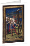 The Descent from the Cross (from Lettres bâtardes), ca 1490-1510 by Jean Poyet