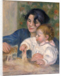 Gabrielle Renard and infant son, Jean by Pierre-Auguste Renoir