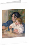 Gabrielle Renard and infant son, Jean by Pierre-Auguste Renoir