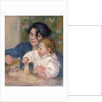 Gabrielle Renard and infant son, Jean by Pierre-Auguste Renoir