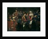 Merry Company with Fortune Teller, 1631 by Valentin de Boullogne