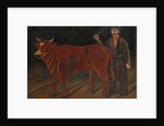 Farmer with Bull, 1916 by Niko Pirosmani