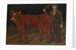 Farmer with Bull, 1916 by Niko Pirosmani