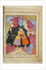 Illustration to the epic poem The Knight in the Panthers Skin by Shota Rustaveli, 18th century by E. Ts. Tseretliseuli