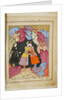 Illustration to the epic poem The Knight in the Panthers Skin by Shota Rustaveli, 18th century by E. Ts. Tseretliseuli