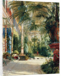 The Interior of the Palm House, 1832-1833 by Carl Blechen