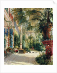 The Interior of the Palm House, 1832-1833 by Carl Blechen