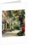 The Interior of the Palm House, 1832-1833 by Carl Blechen