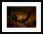 Two Men Contemplating the Moon, ca 1820 by Caspar David Friedrich
