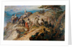 Morning in the Highlands. The royal family ascending Lochnagar, 1853 by Carl Haag