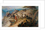 Morning in the Highlands. The royal family ascending Lochnagar, 1853 by Carl Haag