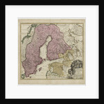 Regni Sueciae, ca 1730 by Johann Baptist Homann