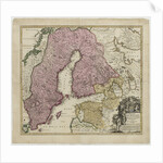 Regni Sueciae, ca 1730 by Johann Baptist Homann