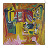 Alpine Kitchen, 1918 by Ernst Ludwig Kirchner