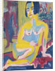 Seated Female Nude. Study, ca 1921-1923 by Ernst Ludwig Kirchner