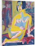 Seated Female Nude. Study, ca 1921-1923 by Ernst Ludwig Kirchner