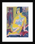 Seated Female Nude. Study, ca 1921-1923 by Ernst Ludwig Kirchner