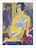 Seated Female Nude. Study, ca 1921-1923 by Ernst Ludwig Kirchner