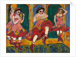 Czardas dancers, 1908-1920 by Ernst Ludwig Kirchner