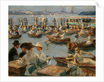 On the Alster in Hamburg, 1910 by Max Liebermann