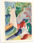 Picnic on the Beach (Picnic after Sailing), 1913 by August Macke