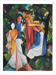 Four Girls, 1912-1913 by August Macke