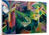 Deer in Cloister Garden, 1912 by Franz Marc