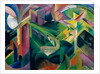 Deer in Cloister Garden, 1912 by Franz Marc