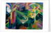 Deer in Cloister Garden, 1912 by Franz Marc