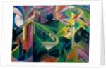 Deer in Cloister Garden, 1912 by Franz Marc