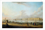 View of the Winter Palace of the Vasilyevsky Island, 1796 by Johann Georg von Mayr