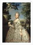 Portrait of Maria Luisa of Parma as Princess of Asturias, ca 1764-1765 by Anton Raphael Mengs
