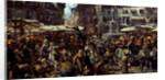 Piazza d?Erbe in Verona, 1884 by Adolph Friedrich von Menzel