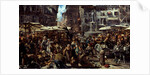 Piazza d?Erbe in Verona, 1884 by Adolph Friedrich von Menzel
