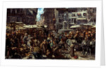 Piazza d?Erbe in Verona, 1884 by Adolph Friedrich von Menzel