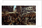 Piazza d?Erbe in Verona, 1884 by Adolph Friedrich von Menzel