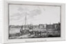 The Petrovsky quay in St. Petersburg, the so-called Gagarinsky brawler (Series Views of Saint Petersburg), 1820s by Alexander Pluchart
