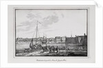 The Petrovsky quay in St. Petersburg, the so-called Gagarinsky brawler (Series Views of Saint Petersburg), 1820s by Alexander Pluchart