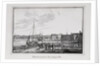 The Petrovsky quay in St. Petersburg, the so-called Gagarinsky brawler (Series Views of Saint Petersburg), 1820s by Alexander Pluchart