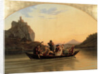 Crossing at Schreckenstein, 1837 by Adrian Ludwig Richter