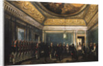 Changing of the Preobrazhensky Regiment Guards in the Gatchina Palace at the time of Paul I, 1845 by Gustav Schwarz