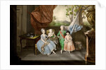 The children of Ferdinand of Parma (Louis, Carolina, Maria Antonia and Carlotta), 1778 by Johann Zoffani